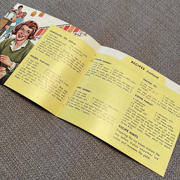 Vintage Recipes & Instructions for Homemade Ice Cream for RCW Ice Cream Machine - Picture 4 of 8